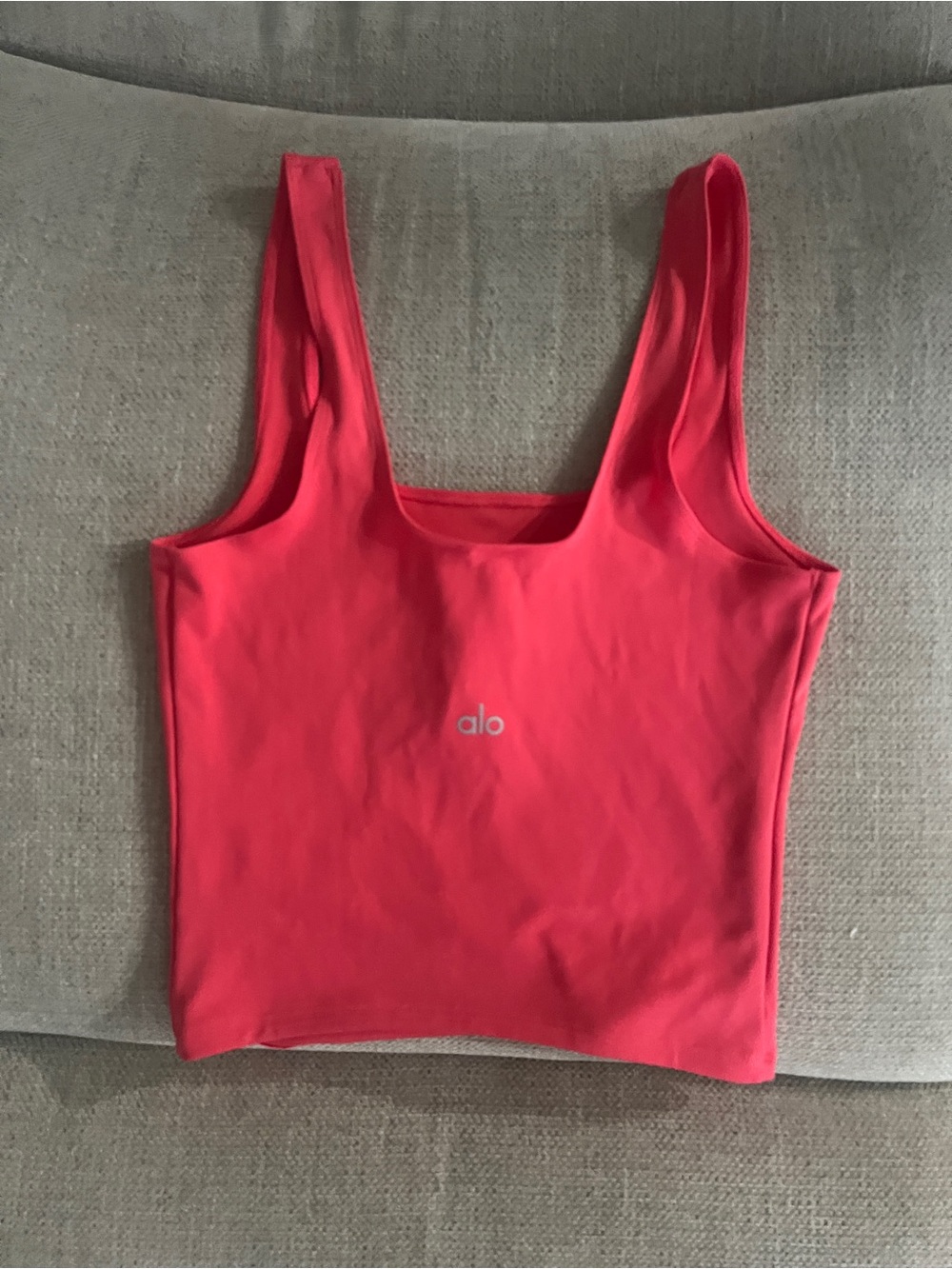 Alo candy red softsculpt precision tank